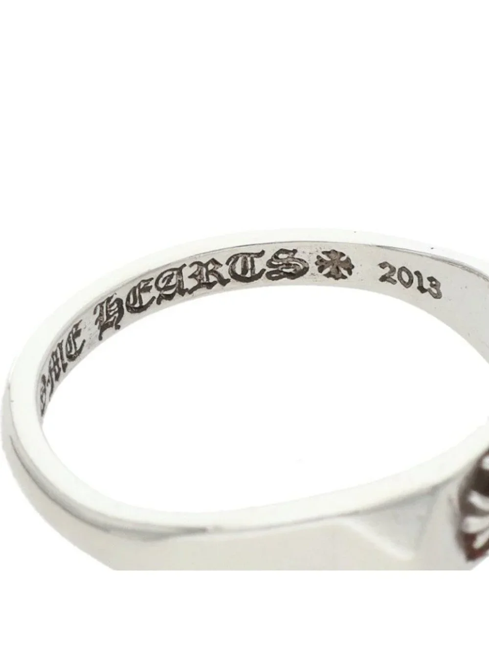 Chrome Hearts Bubblgm Pyramid Pls Bubble Gum Plus Silver Ring